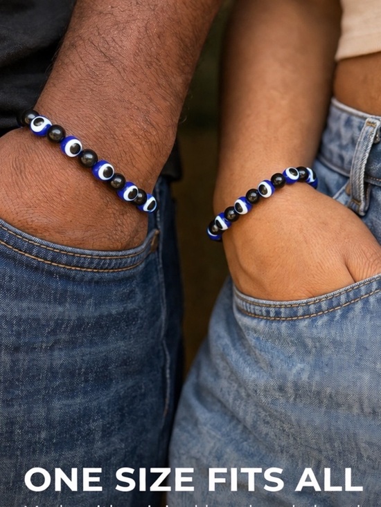 K-k vogues Jewelry - Evil Eye Beaded Bracelet – Adjustable Unisex Protection Jewelry